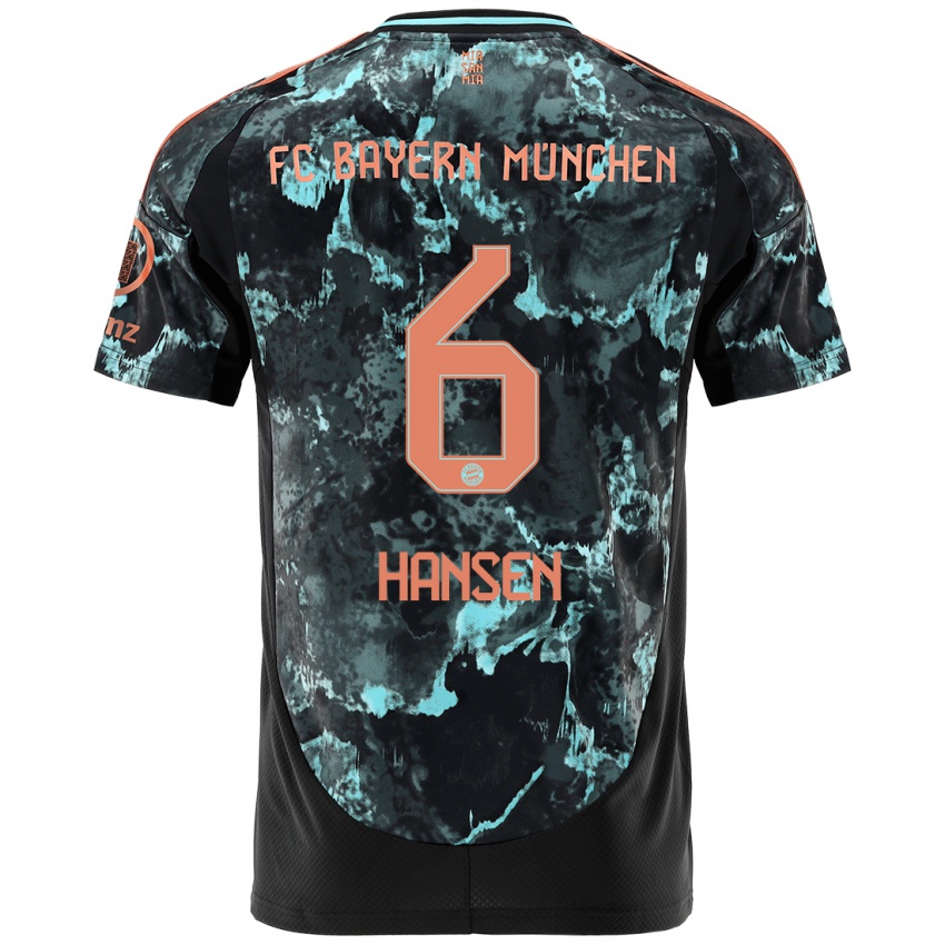 Criança Camisola Tuva Hansen #6 Preto Alternativa 2024/25 Camisa Brasil