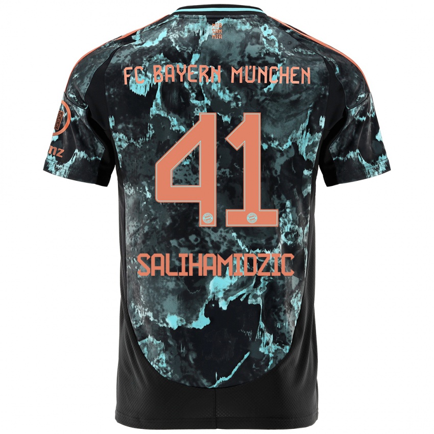 Criança Camisola Nick Salihamidzic #41 Preto Alternativa 2024/25 Camisa Brasil