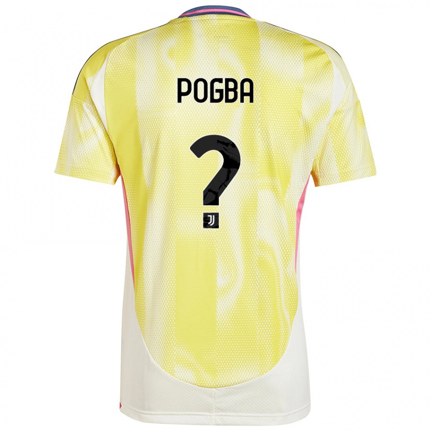 Criança Camisola Paul Pogba #0 Solar Amarelo Alternativa 2024/25 Camisa Brasil