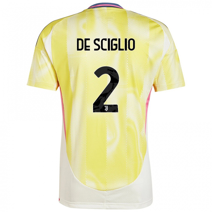 Criança Camisola Mattia De Sciglio #2 Solar Amarelo Alternativa 2024/25 Camisa Brasil