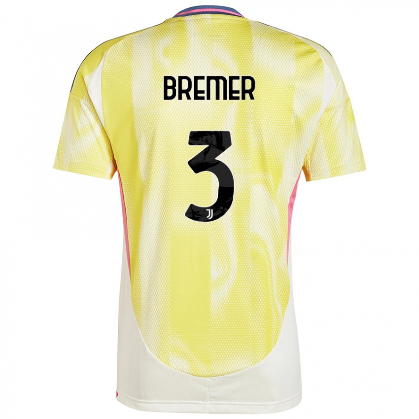 Criança Camisola Bremer #3 Solar Amarelo Alternativa 2024/25 Camisa Brasil