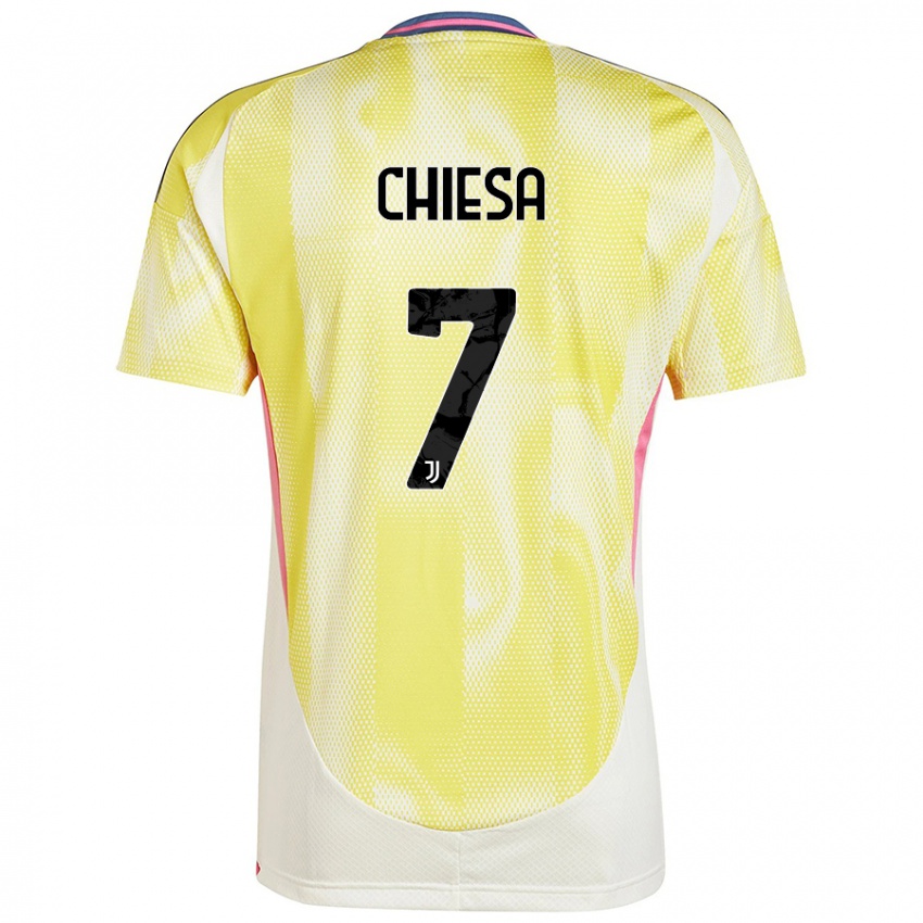 Criança Camisola Federico Chiesa #7 Solar Amarelo Alternativa 2024/25 Camisa Brasil