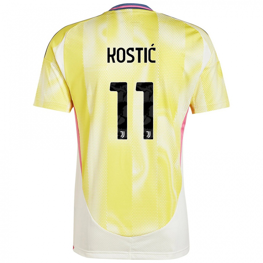 Criança Camisola Filip Kostic #11 Solar Amarelo Alternativa 2024/25 Camisa Brasil