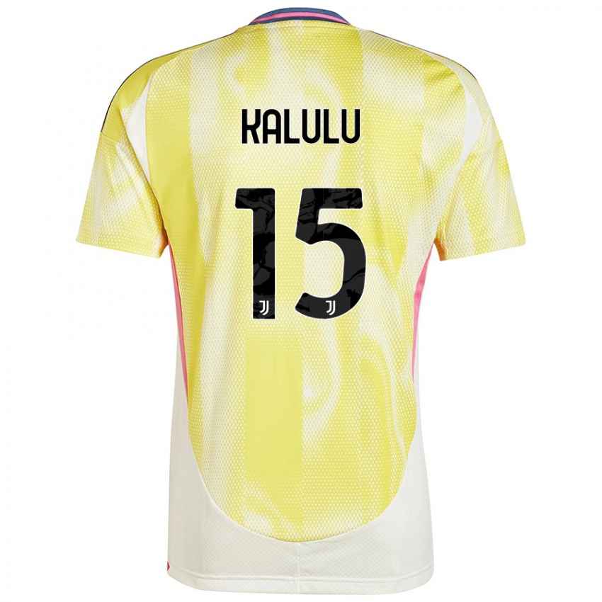 Criança Camisola Pierre Kalulu #15 Solar Amarelo Alternativa 2024/25 Camisa Brasil