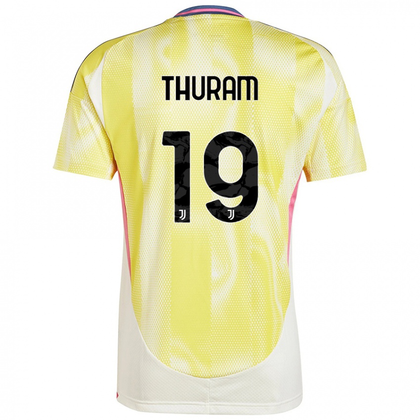 Criança Camisola Khéphren Thuram #19 Solar Amarelo Alternativa 2024/25 Camisa Brasil