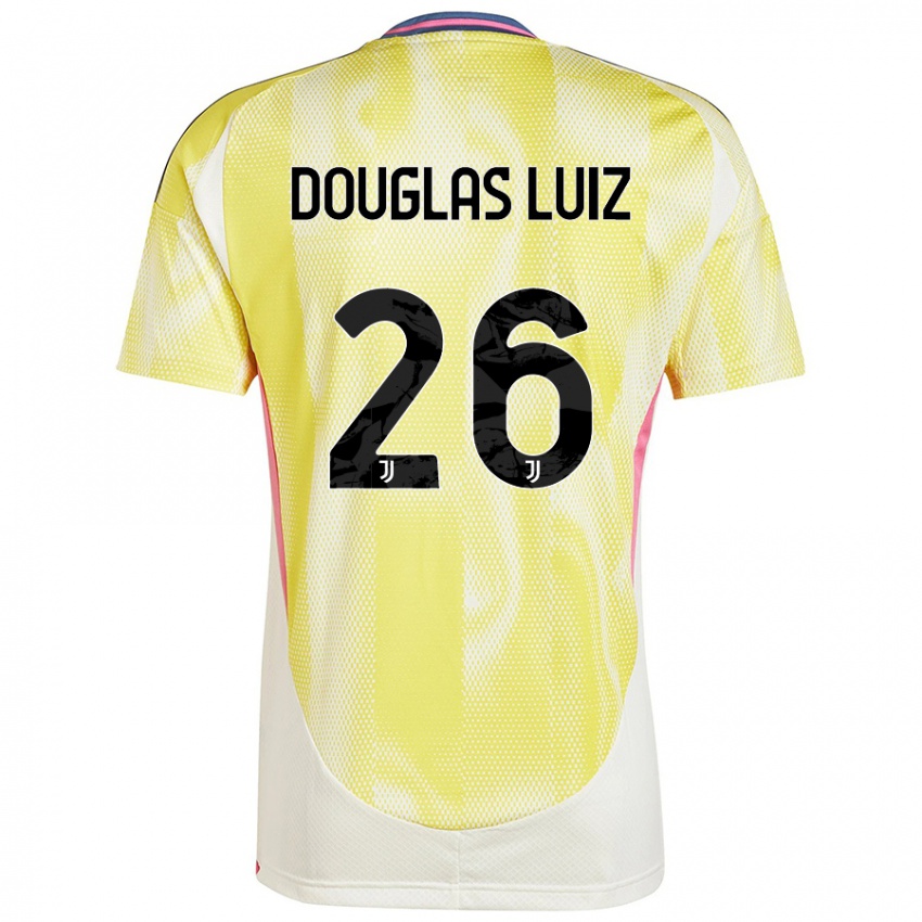 Criança Camisola Douglas Luiz #26 Solar Amarelo Alternativa 2024/25 Camisa Brasil