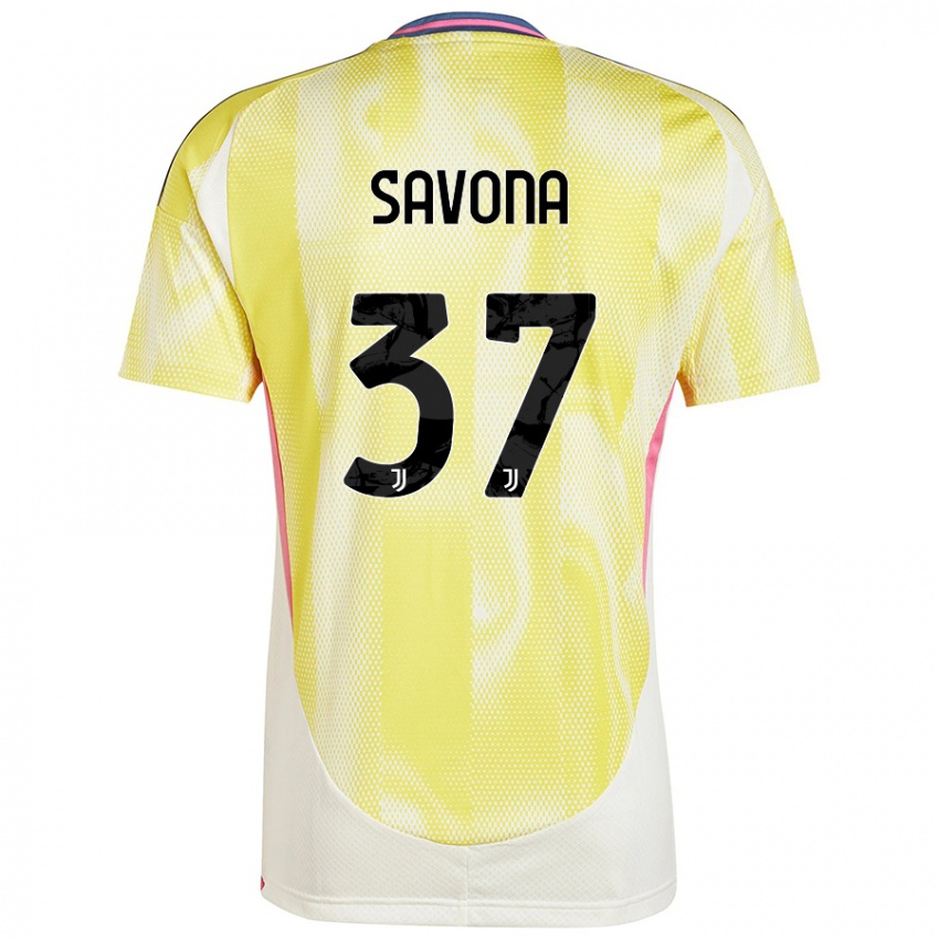 Criança Camisola Nicolo Savona #37 Solar Amarelo Alternativa 2024/25 Camisa Brasil