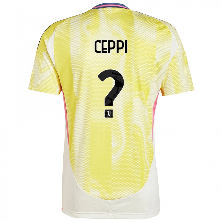 Criança Camisola Paolo Ceppi #0 Solar Amarelo Alternativa 2024/25 Camisa Brasil