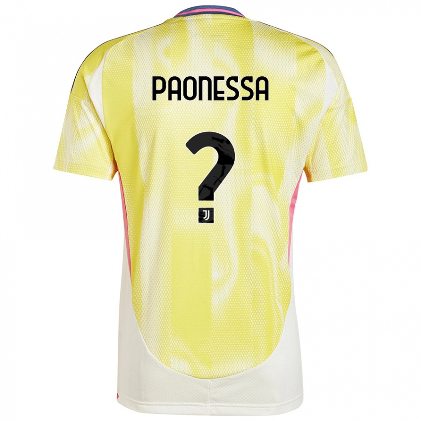 Criança Camisola Riccardo Paonessa #0 Solar Amarelo Alternativa 2024/25 Camisa Brasil