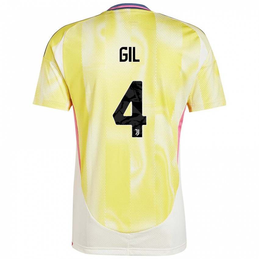 Criança Camisola Javier Gil #4 Solar Amarelo Alternativa 2024/25 Camisa Brasil