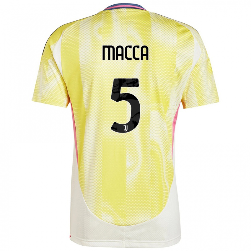 Criança Camisola Federico Macca #5 Solar Amarelo Alternativa 2024/25 Camisa Brasil