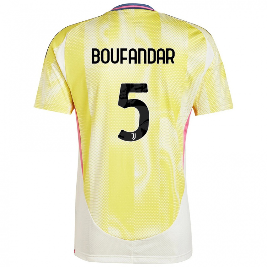 Criança Camisola Adam Boufandar #5 Solar Amarelo Alternativa 2024/25 Camisa Brasil