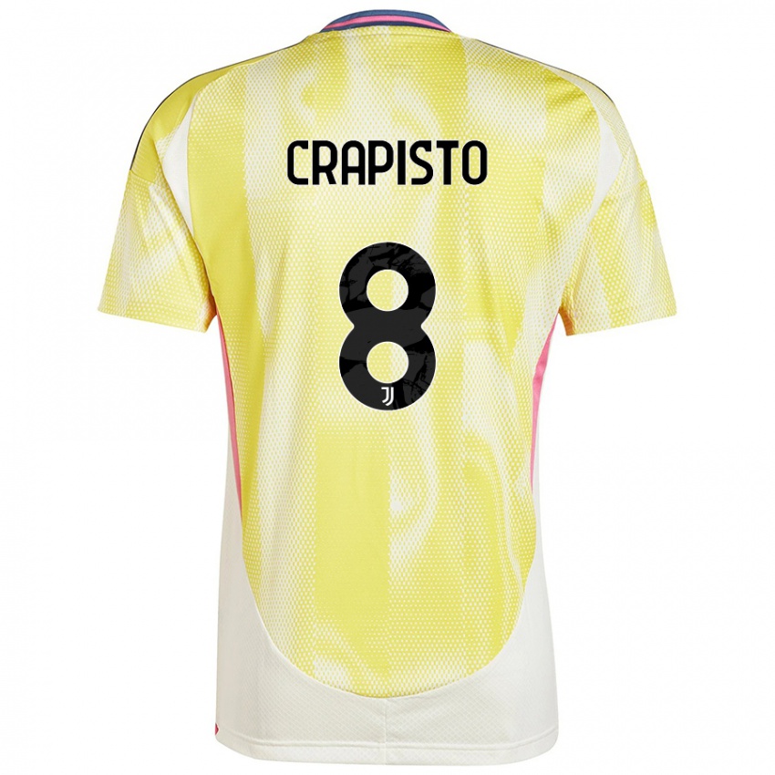 Criança Camisola Francesco Crapisto #8 Solar Amarelo Alternativa 2024/25 Camisa Brasil