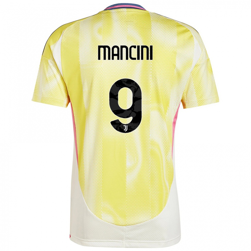 Criança Camisola Tommaso Mancini #9 Solar Amarelo Alternativa 2024/25 Camisa Brasil