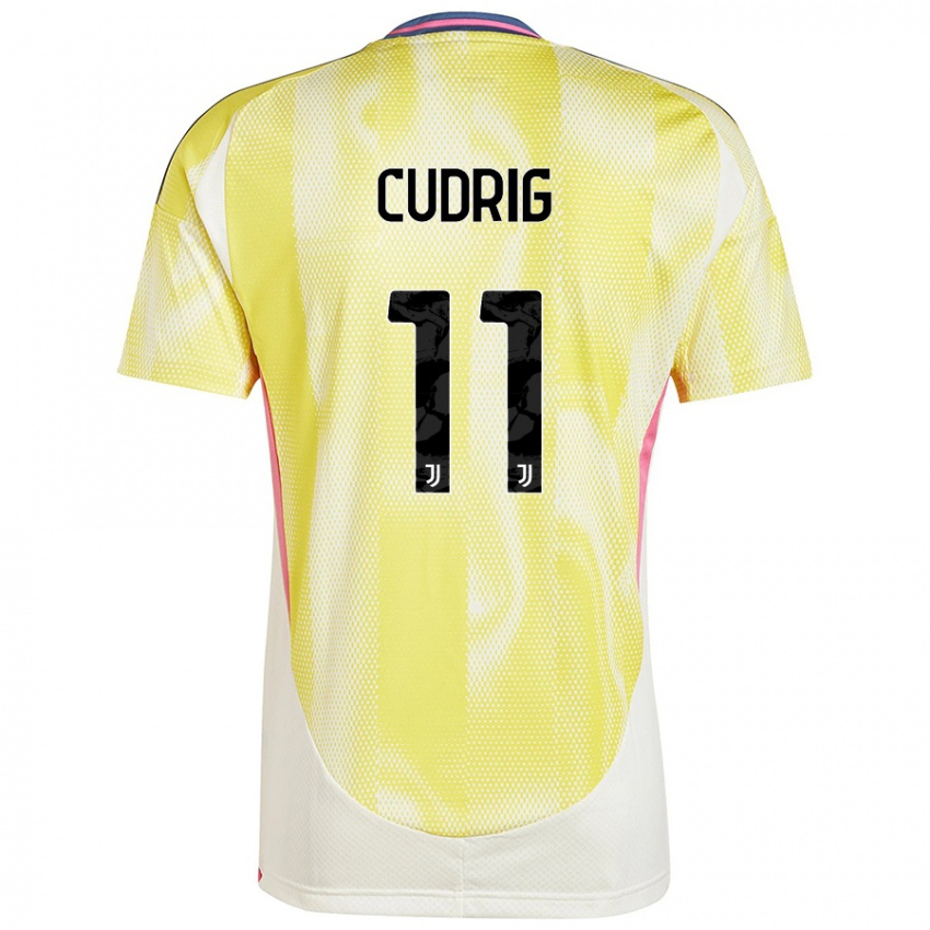 Criança Camisola Nicolò Cudrig #11 Solar Amarelo Alternativa 2024/25 Camisa Brasil