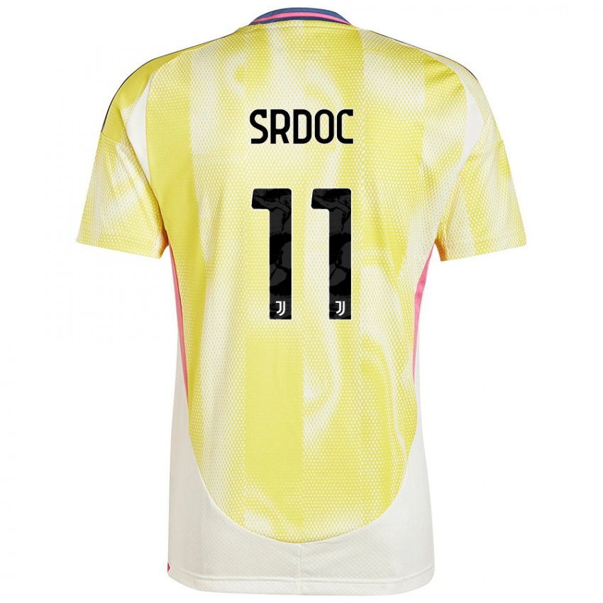 Criança Camisola Ivano Srdoc #11 Solar Amarelo Alternativa 2024/25 Camisa Brasil