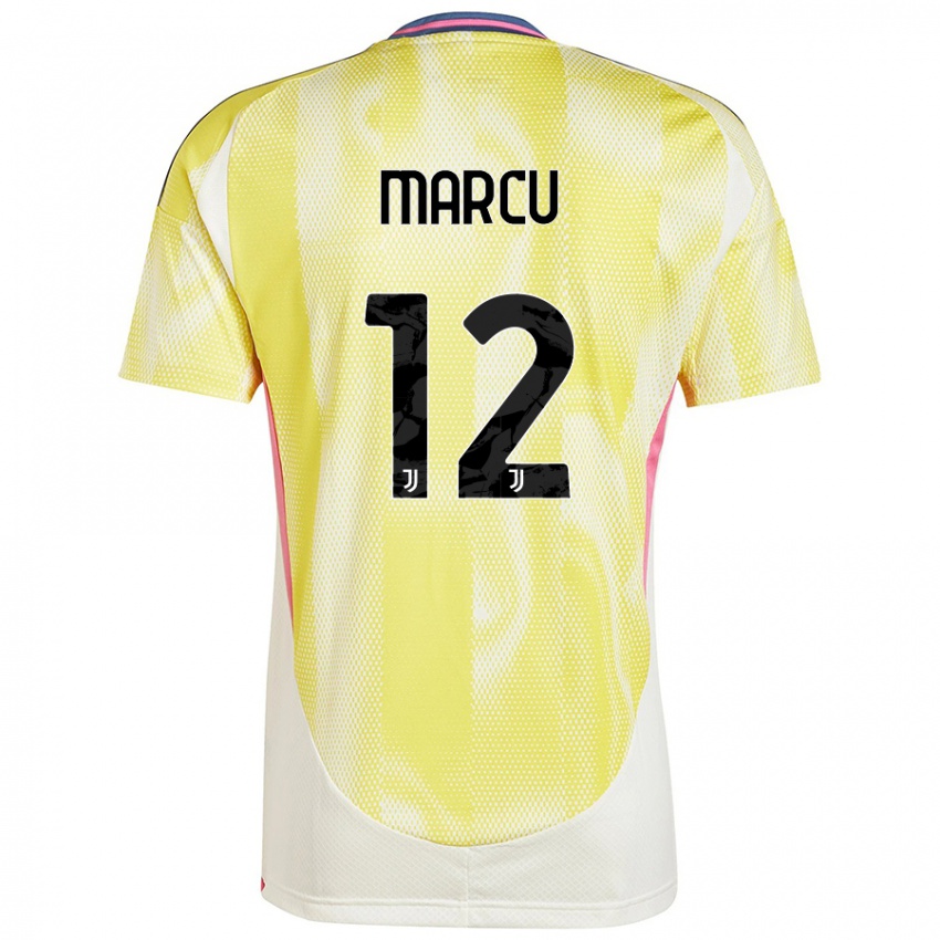 Criança Camisola Alessio Marcu #12 Solar Amarelo Alternativa 2024/25 Camisa Brasil