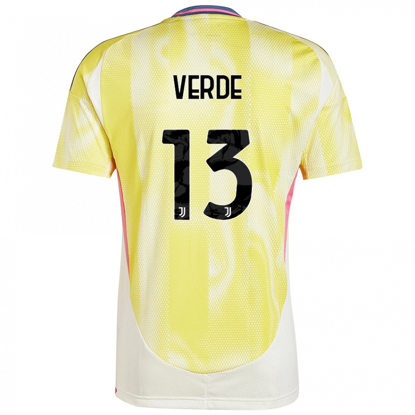 Criança Camisola Francesco Verde #13 Solar Amarelo Alternativa 2024/25 Camisa Brasil