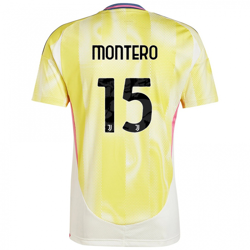 Criança Camisola Alfonso Montero #15 Solar Amarelo Alternativa 2024/25 Camisa Brasil