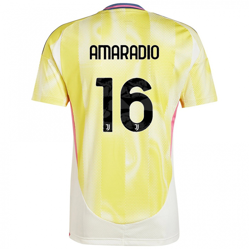 Criança Camisola Luca Amaradio #16 Solar Amarelo Alternativa 2024/25 Camisa Brasil