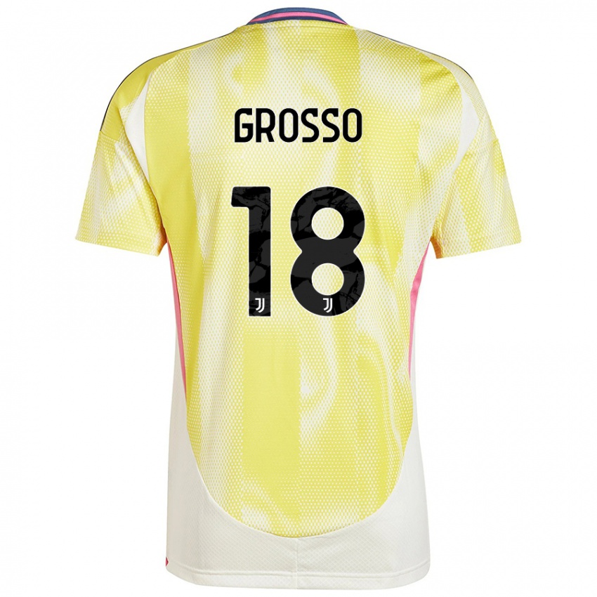 Criança Camisola Filippo Grosso #18 Solar Amarelo Alternativa 2024/25 Camisa Brasil