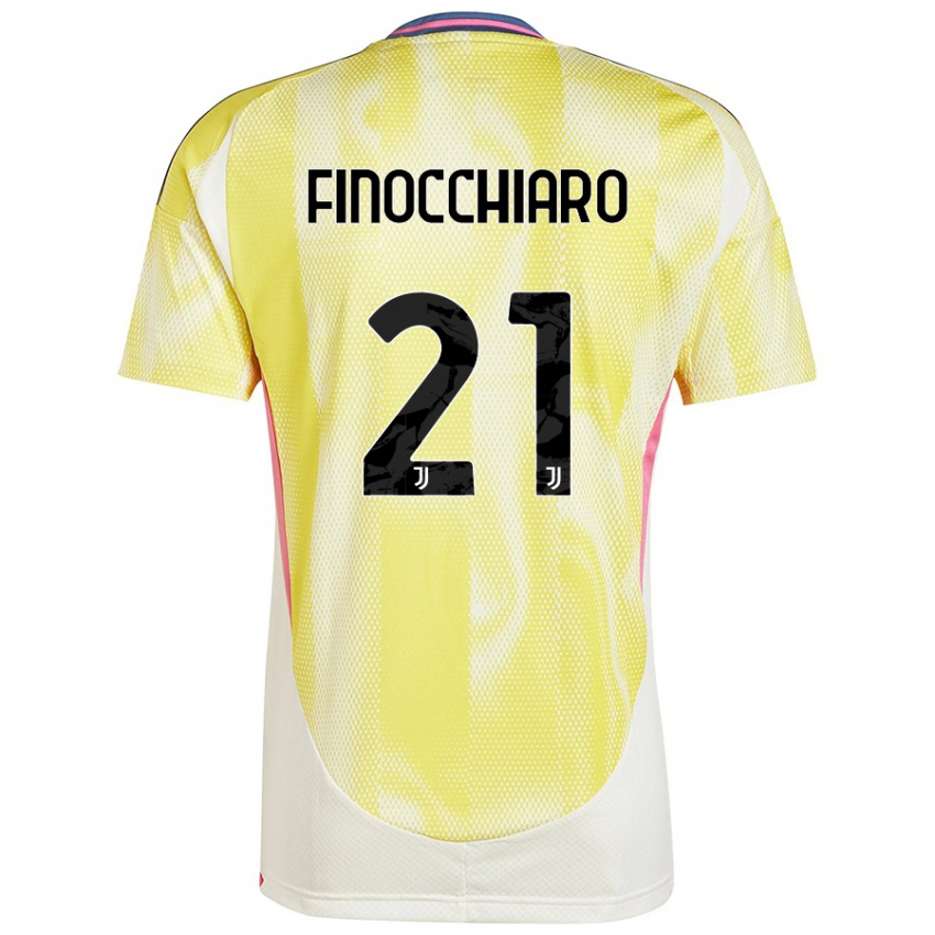 Criança Camisola Gabriele Finocchiaro #21 Solar Amarelo Alternativa 2024/25 Camisa Brasil