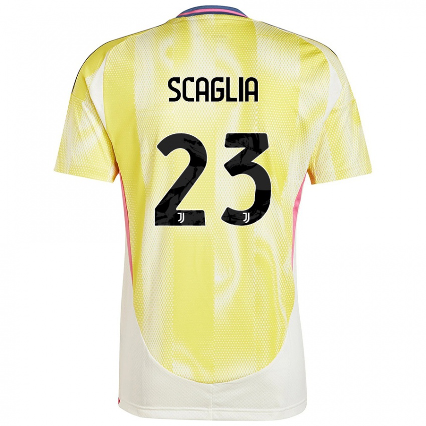 Criança Camisola Filippo Scaglia #23 Solar Amarelo Alternativa 2024/25 Camisa Brasil