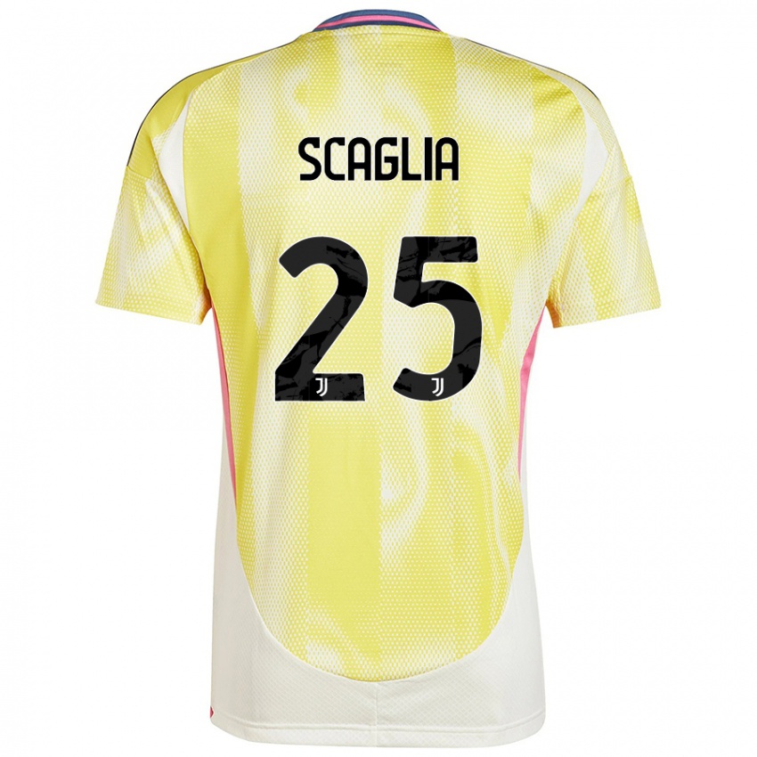 Criança Camisola Simone Scaglia #25 Solar Amarelo Alternativa 2024/25 Camisa Brasil