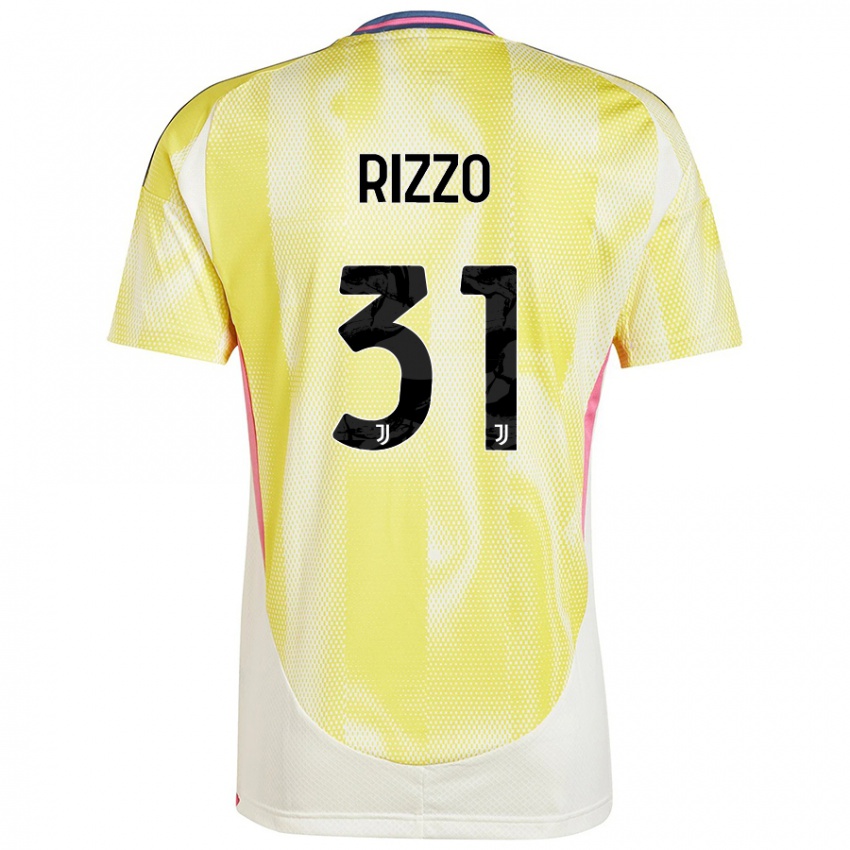 Criança Camisola Niccolò Rizzo #31 Solar Amarelo Alternativa 2024/25 Camisa Brasil