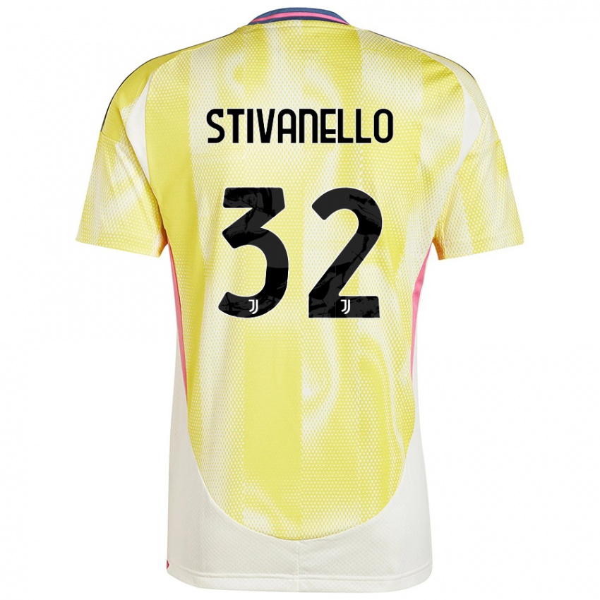 Criança Camisola Riccardo Stivanello #32 Solar Amarelo Alternativa 2024/25 Camisa Brasil