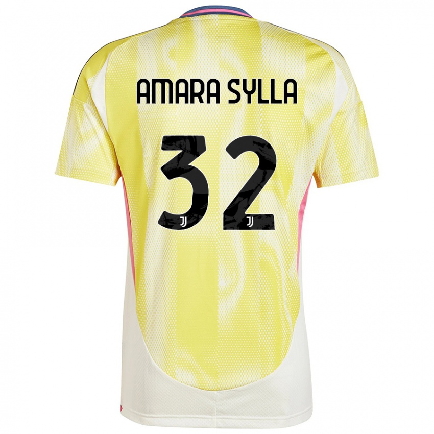 Criança Camisola Idris Amara Sylla #32 Solar Amarelo Alternativa 2024/25 Camisa Brasil