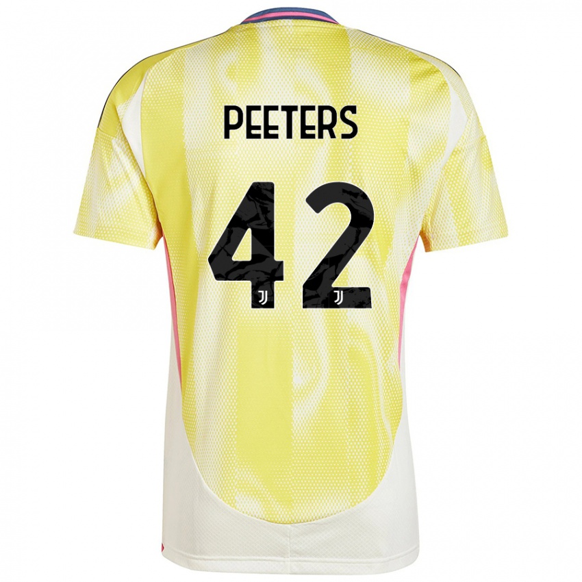 Criança Camisola Daouda Peeters #42 Solar Amarelo Alternativa 2024/25 Camisa Brasil