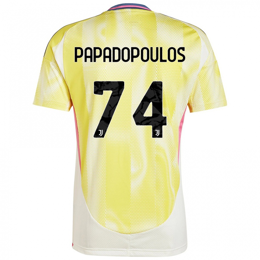 Criança Camisola Christos Papadopoulos #74 Solar Amarelo Alternativa 2024/25 Camisa Brasil