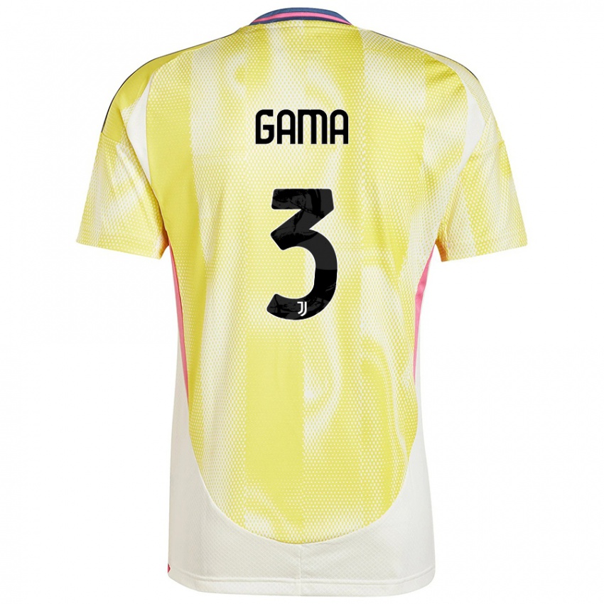 Criança Camisola Sara Gama #3 Solar Amarelo Alternativa 2024/25 Camisa Brasil