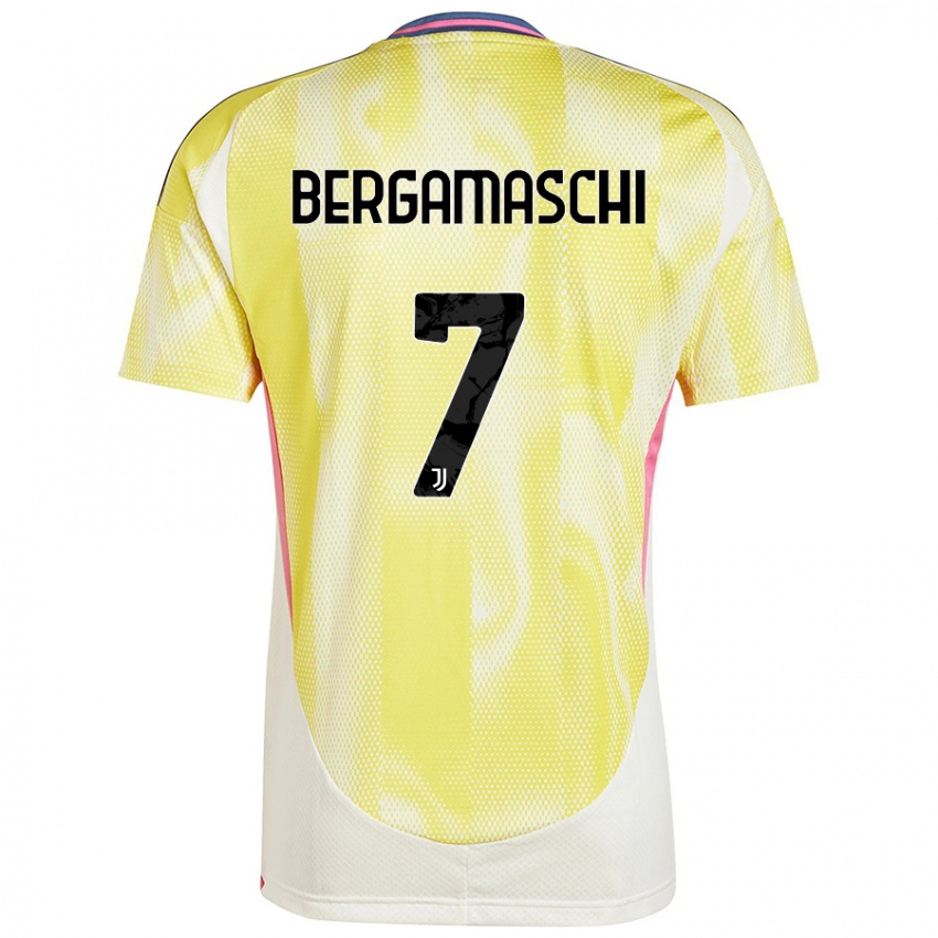 Criança Camisola Valentina Bergamaschi #7 Solar Amarelo Alternativa 2024/25 Camisa Brasil