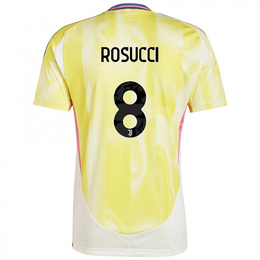 Criança Camisola Martina Rosucci #8 Solar Amarelo Alternativa 2024/25 Camisa Brasil