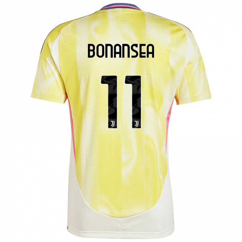 Criança Camisola Barbara Bonansea #11 Solar Amarelo Alternativa 2024/25 Camisa Brasil