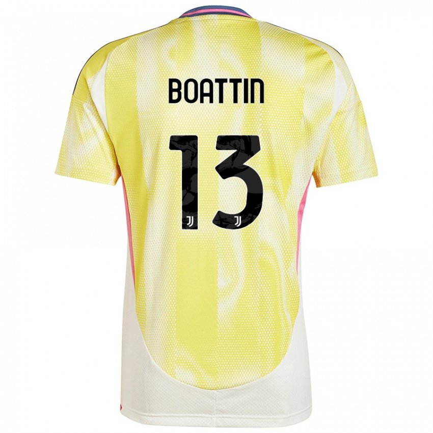 Criança Camisola Lisa Boattin #13 Solar Amarelo Alternativa 2024/25 Camisa Brasil