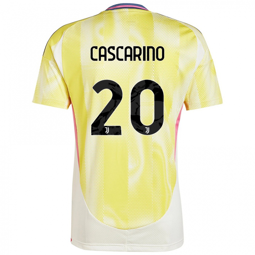 Criança Camisola Estelle Cascarino #20 Solar Amarelo Alternativa 2024/25 Camisa Brasil