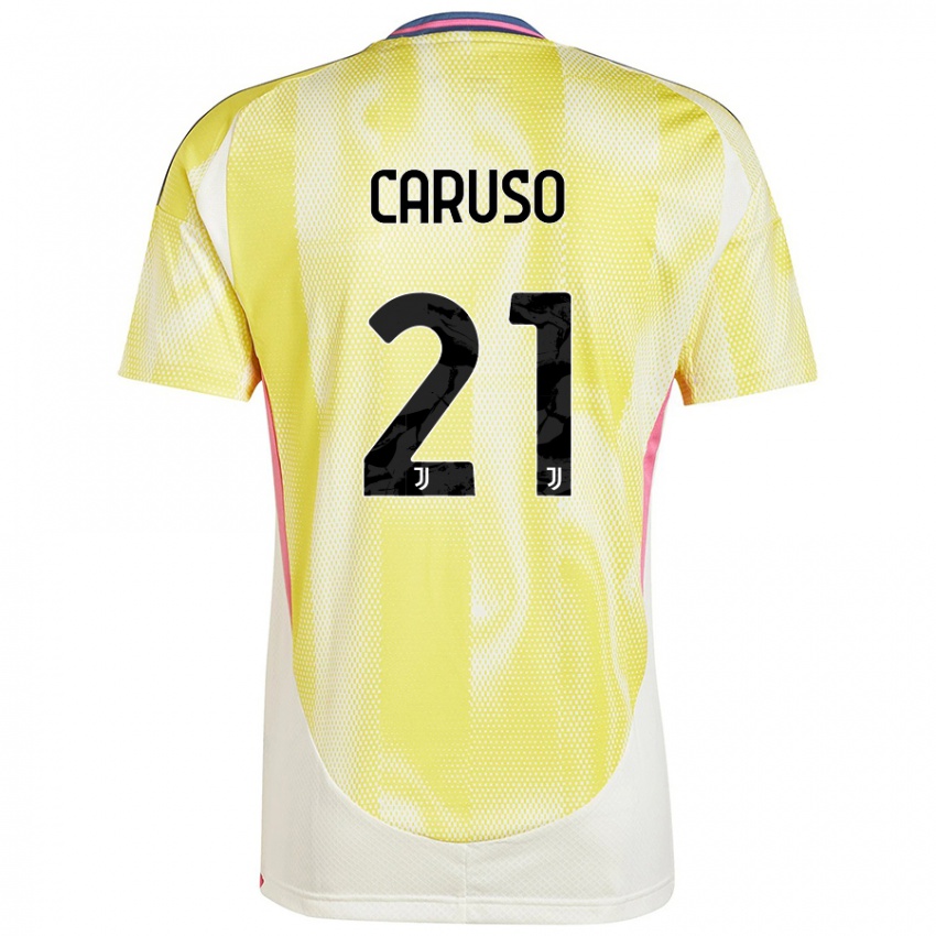 Criança Camisola Arianna Caruso #21 Solar Amarelo Alternativa 2024/25 Camisa Brasil