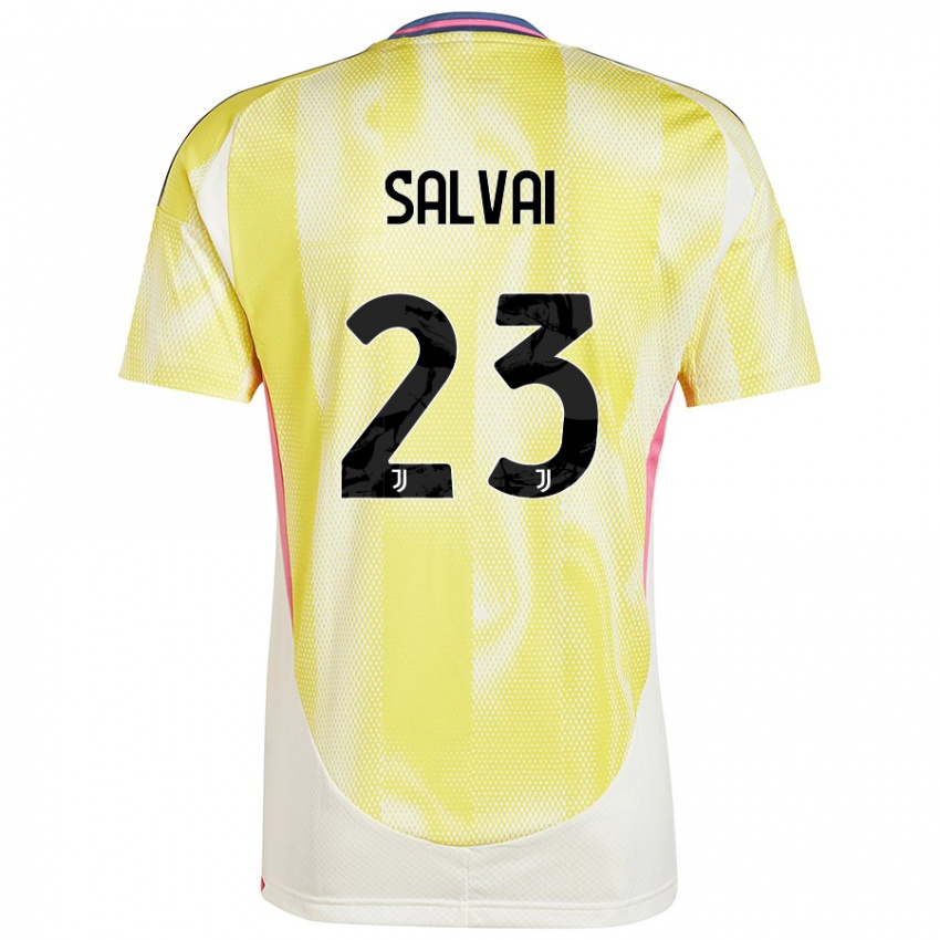 Criança Camisola Cecilia Salvai #23 Solar Amarelo Alternativa 2024/25 Camisa Brasil