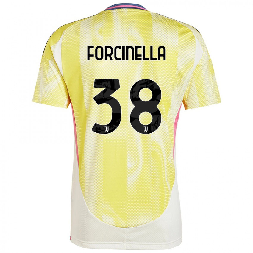 Criança Camisola Camilla Forcinella #38 Solar Amarelo Alternativa 2024/25 Camisa Brasil