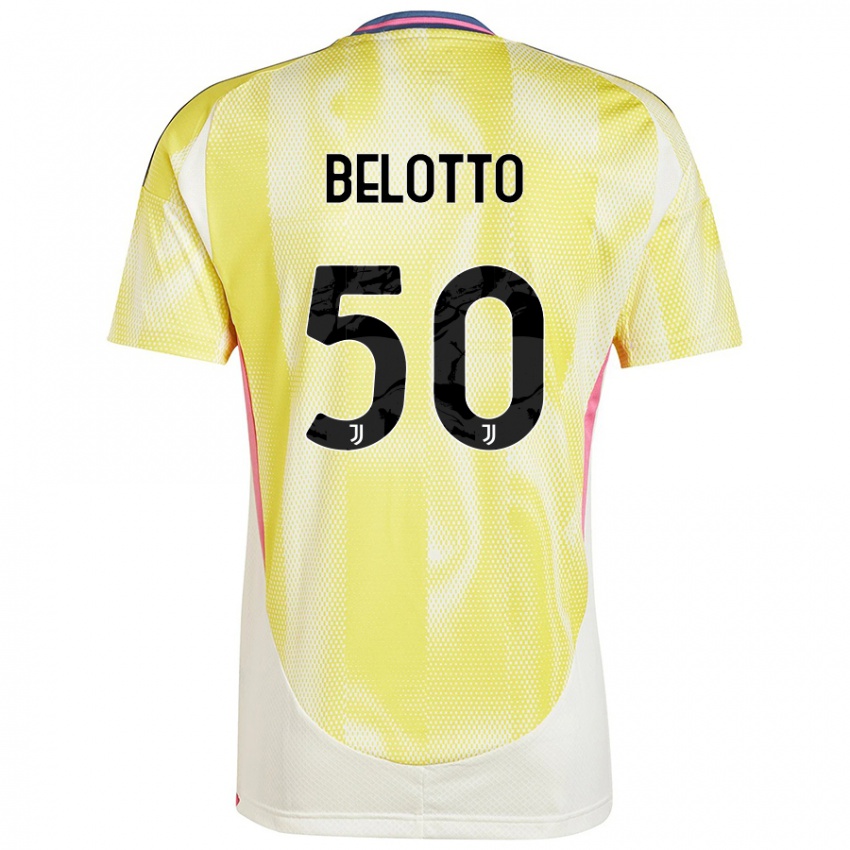 Criança Camisola Soledad Belotto #50 Solar Amarelo Alternativa 2024/25 Camisa Brasil