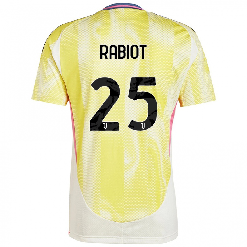 Criança Camisola Adrien Rabiot #25 Solar Amarelo Alternativa 2024/25 Camisa Brasil