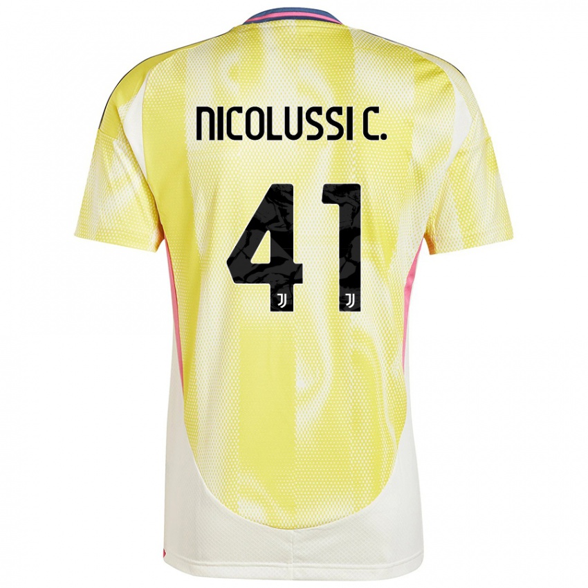 Criança Camisola Hans Nicolussi Caviglia #41 Solar Amarelo Alternativa 2024/25 Camisa Brasil