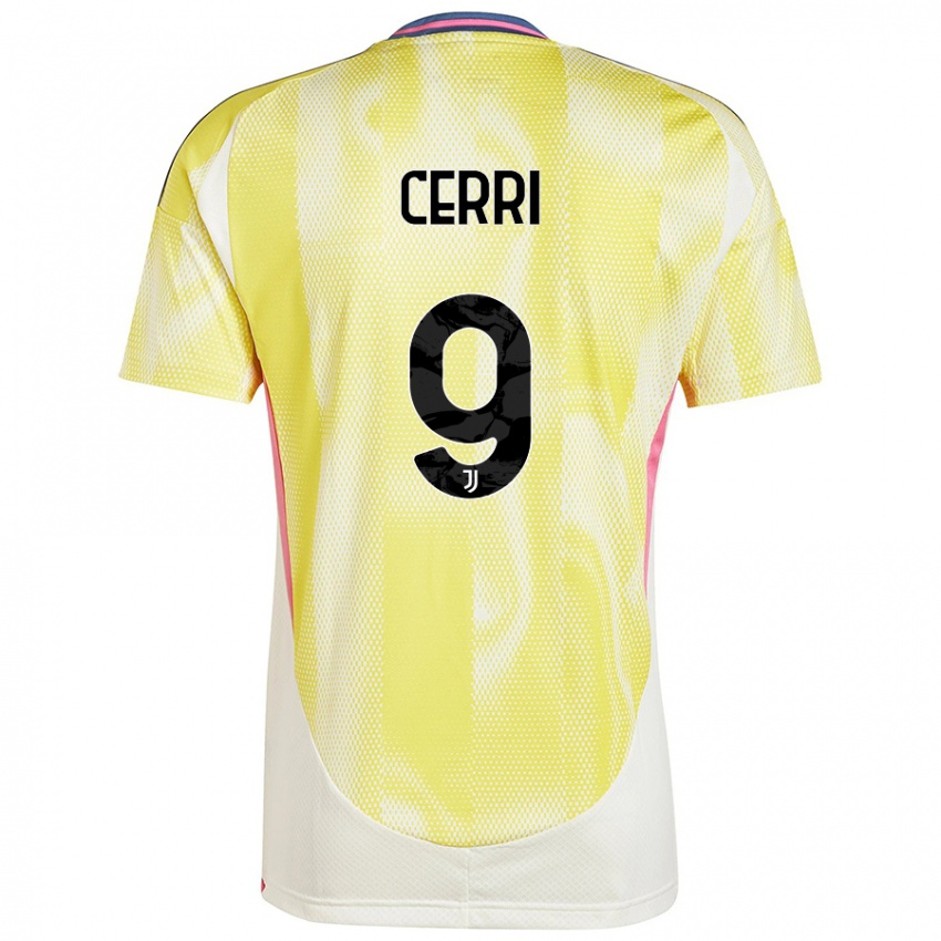 Criança Camisola Leonardo Cerri #9 Solar Amarelo Alternativa 2024/25 Camisa Brasil