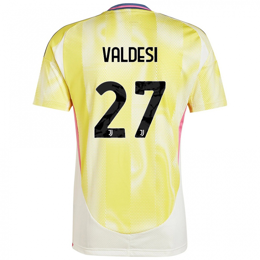 Criança Camisola Andrea Valdesi #27 Solar Amarelo Alternativa 2024/25 Camisa Brasil