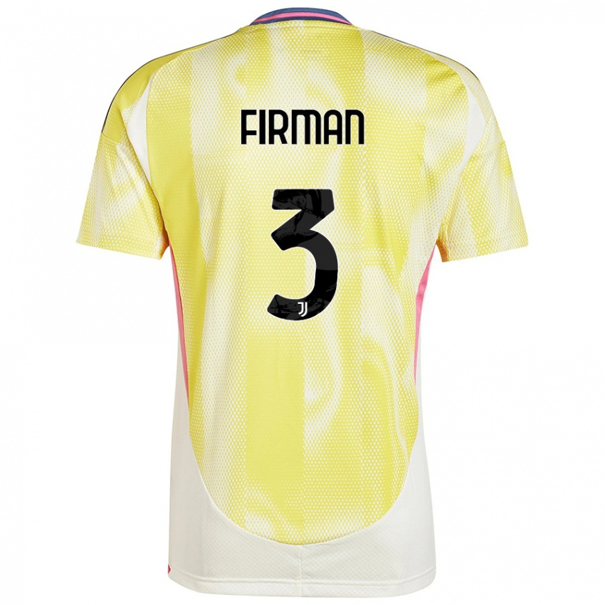 Criança Camisola Andriy Firman #3 Solar Amarelo Alternativa 2024/25 Camisa Brasil