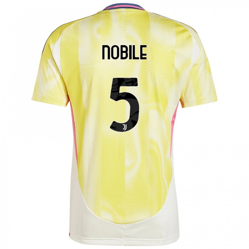 Criança Camisola Riccardo Nobile #5 Solar Amarelo Alternativa 2024/25 Camisa Brasil