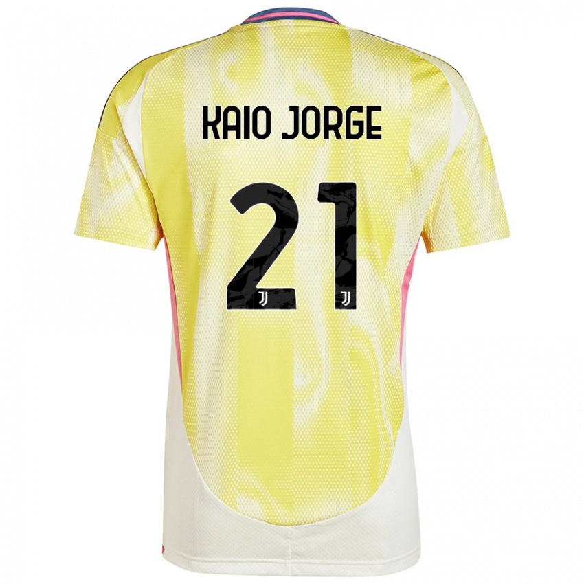 Criança Camisola Kaio Jorge #21 Solar Amarelo Alternativa 2024/25 Camisa Brasil